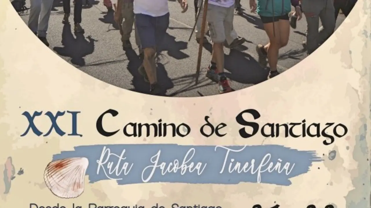 Cartel de la Ruta Jacobea Tinerfe&ntilde;a 2018_Fotor