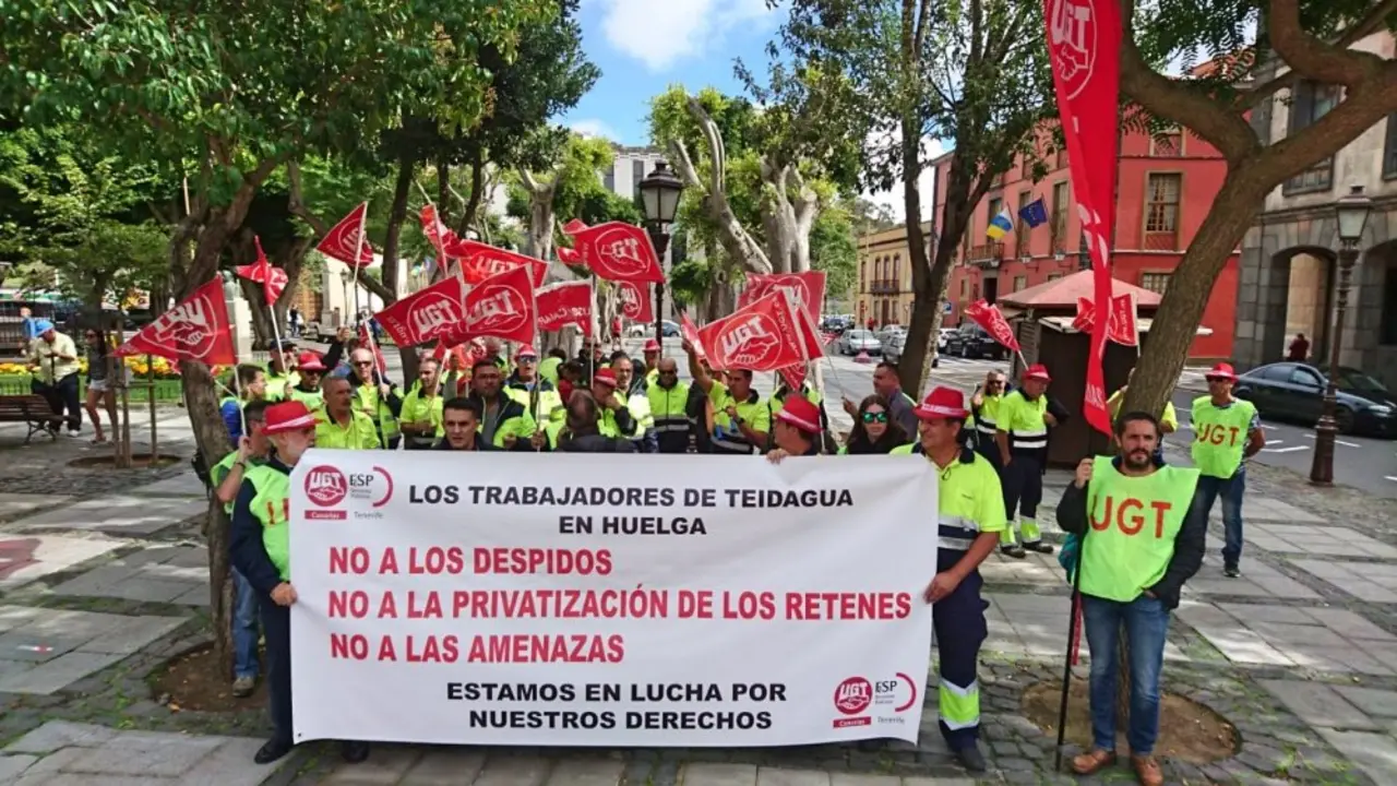 UGT Teideagua manifestaci&oacute;n_Fotor