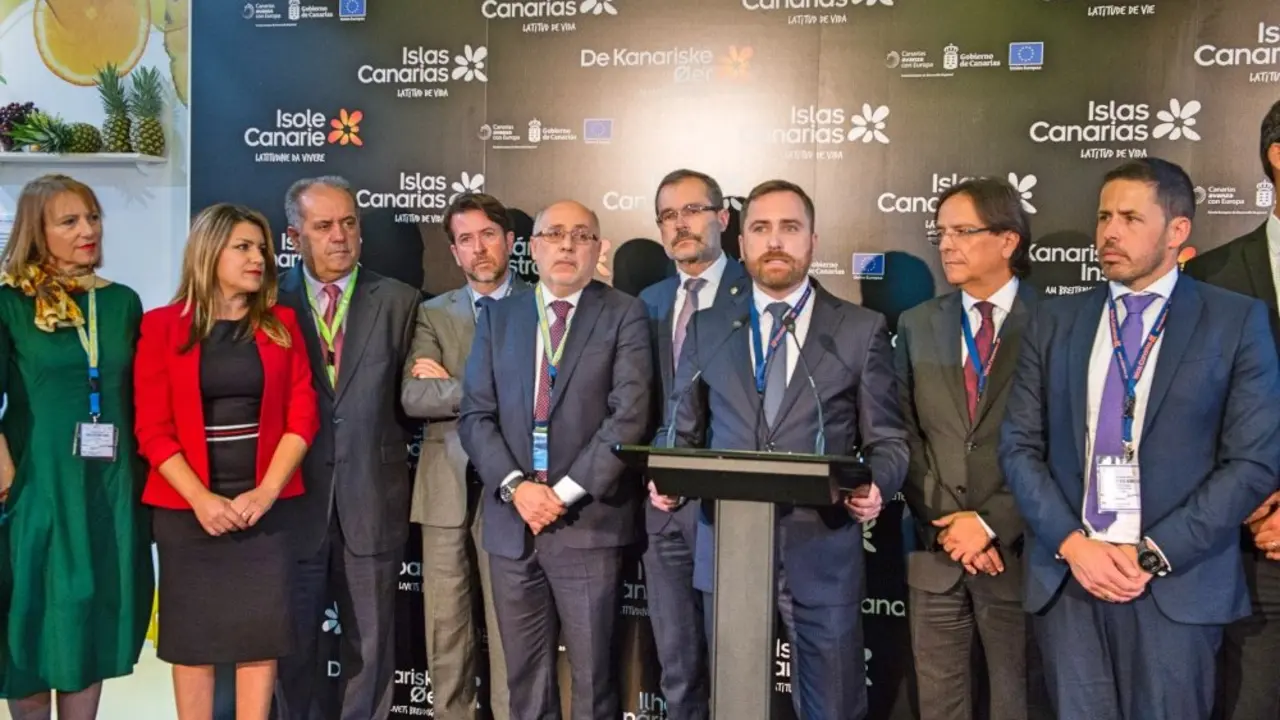 Inauguraci&oacute;n del Pabell&oacute;n de Canarias en la ITB 2019 (Feria Internacional de Turismo de Berlin). Berlin 6 de marzo de 2019
