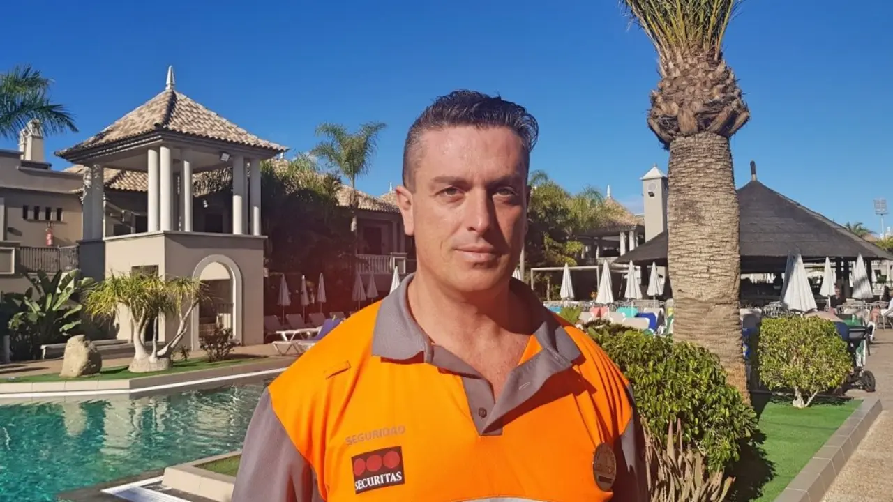 Jos&eacute; Juan Ortega vigilante Securitas hotel Marylanza Baja_Fotor