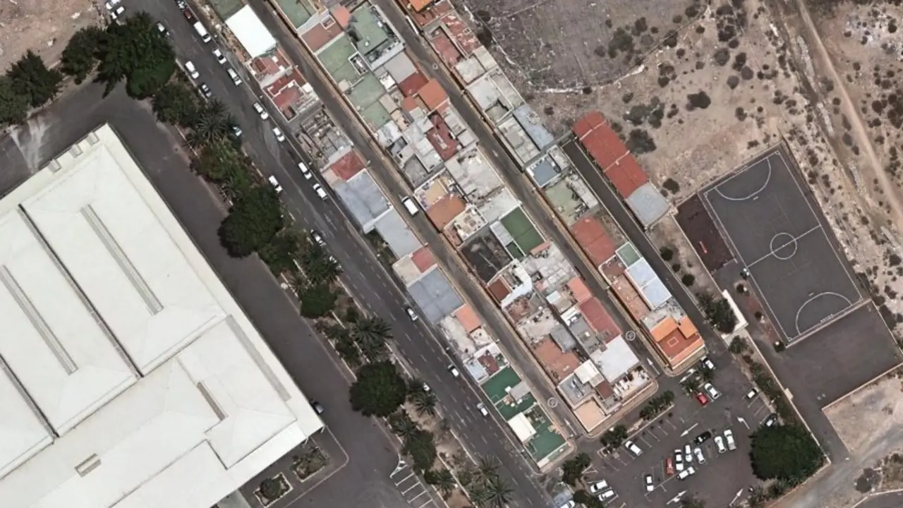 Foto a&eacute;rea zona de Casa Blanca Granadilla _Fotor