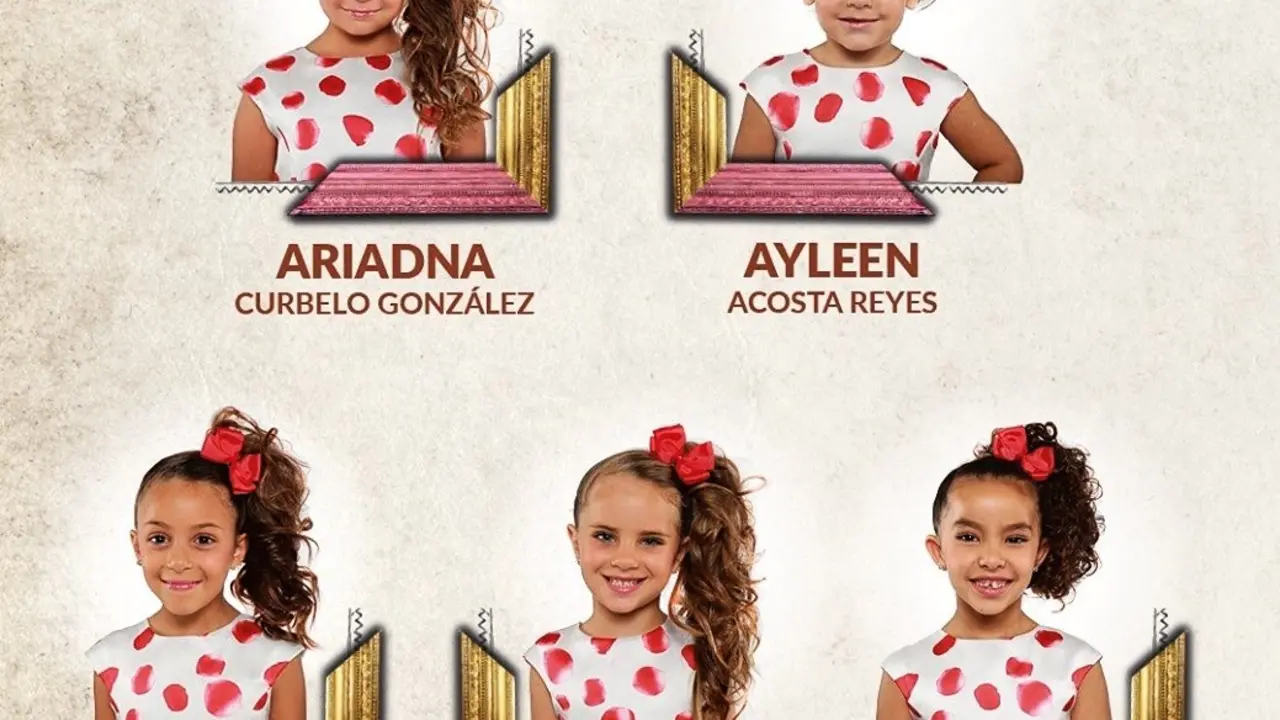 Candidatas Reina Infantil Fiestas Mayores 2019_Fotor
