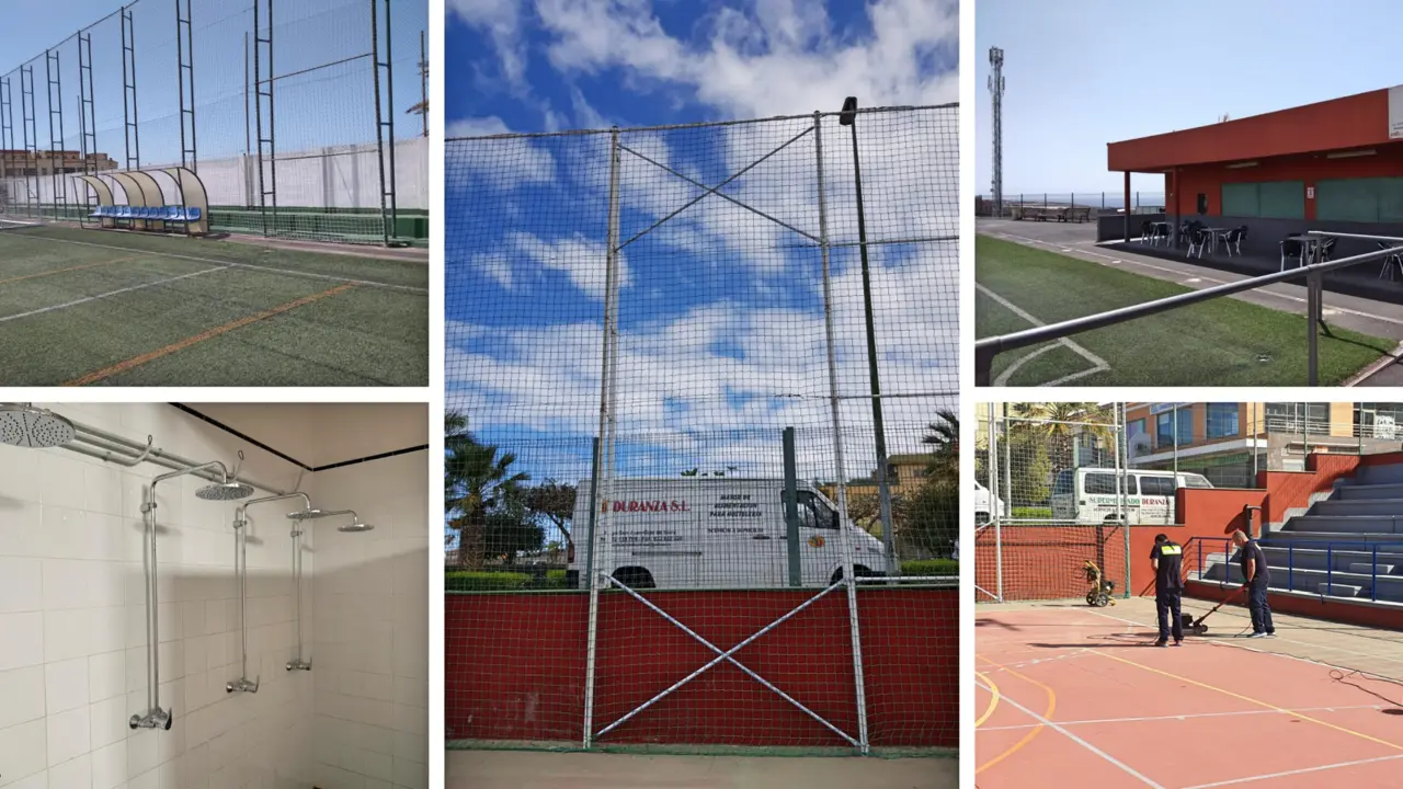 Montaje instalaciones deportivas Gu&iacute;a de Isora_Fotor