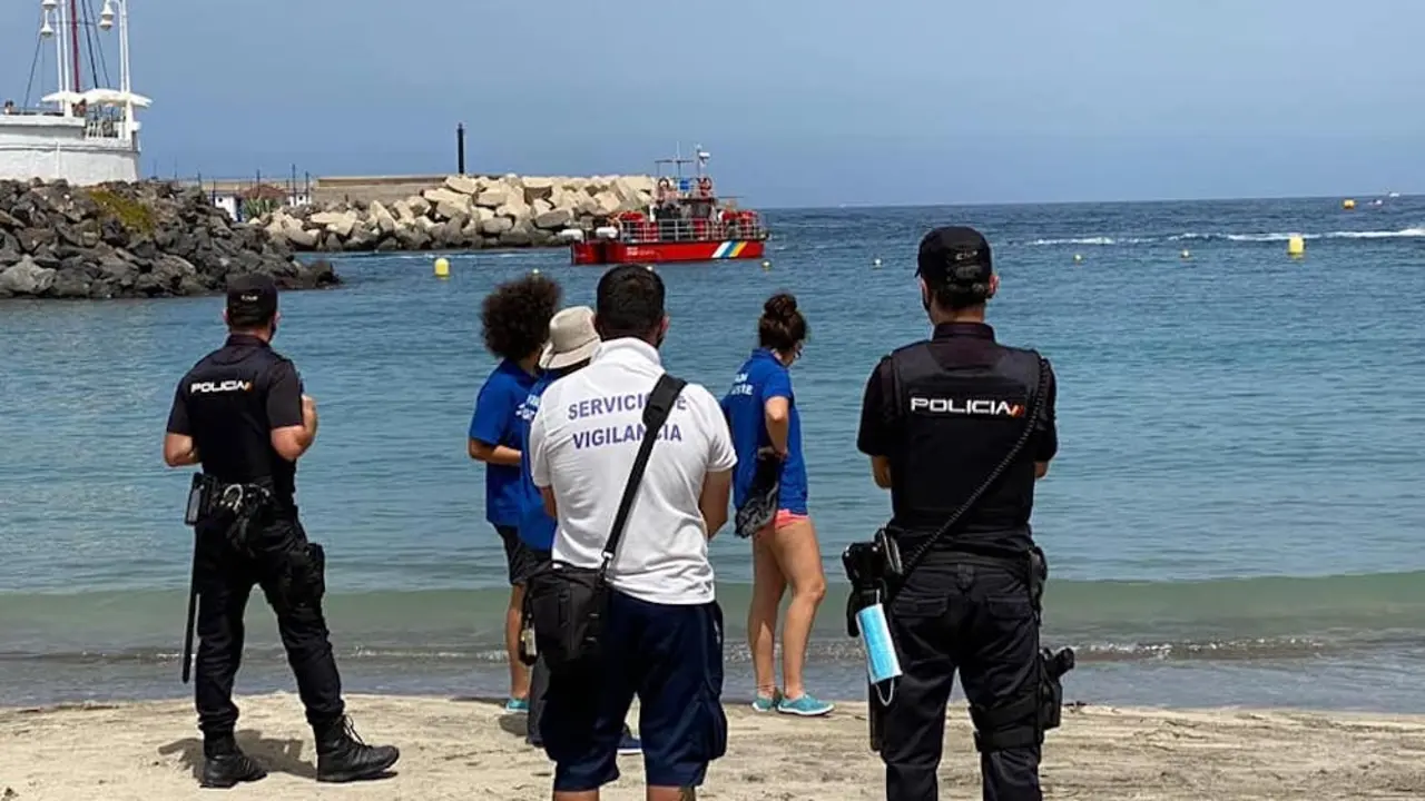 delfin puerto colon playa la pinta, adeje, 5 julio 2020