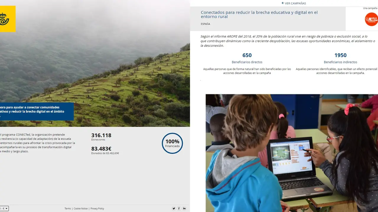 Proyecto brecha digital Ayuda en Acci&oacute;n