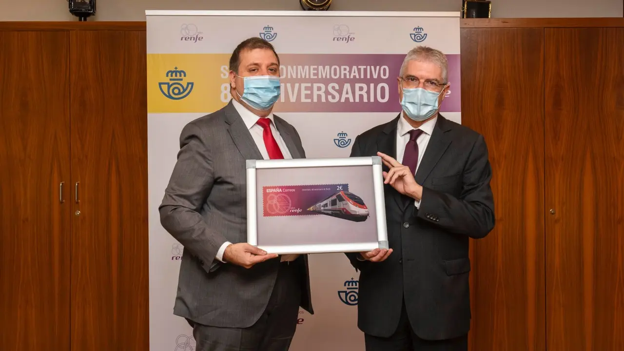 Correos emite un sello conmemorativo del 80 aniversario de Renfe_Fotor