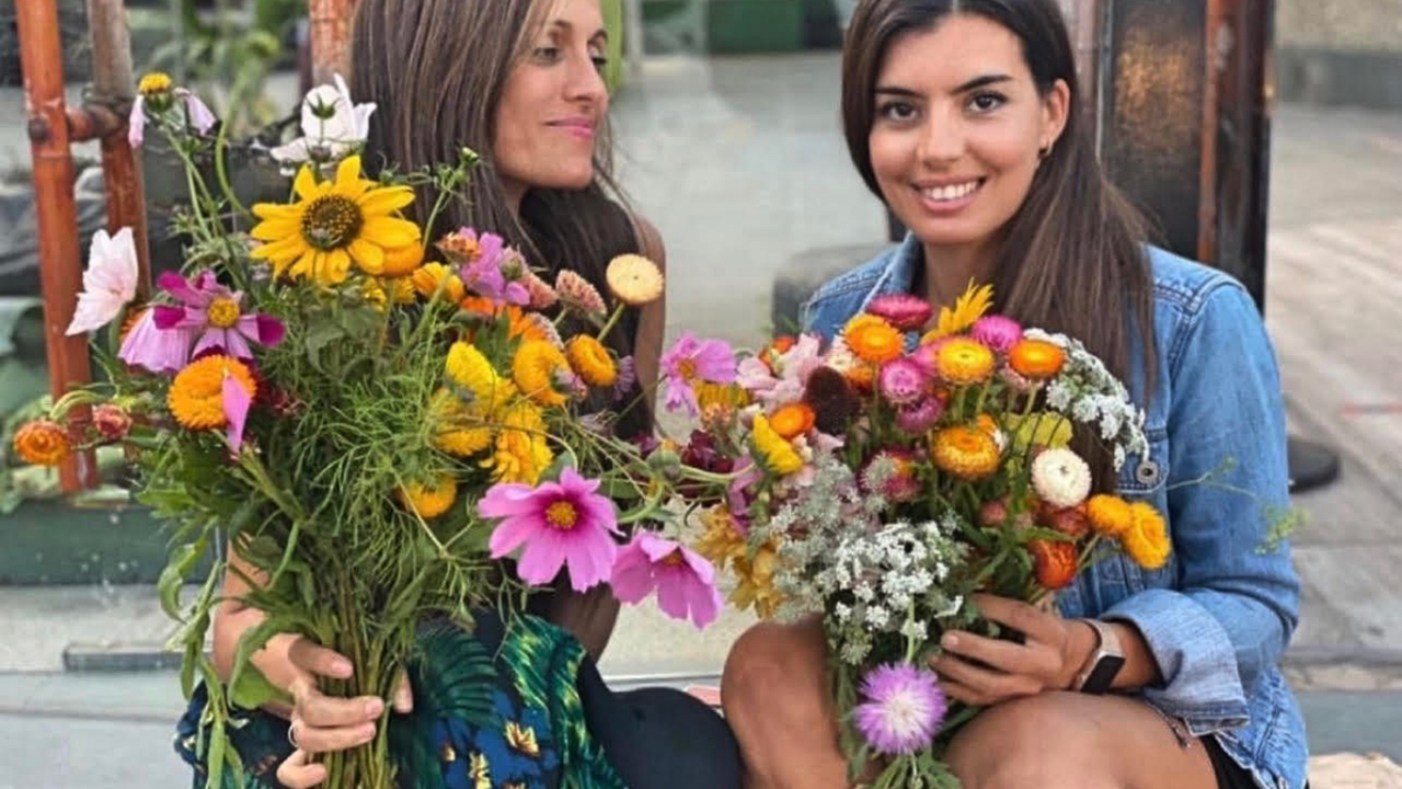 Cristina Arencibia y Yamnia Calle