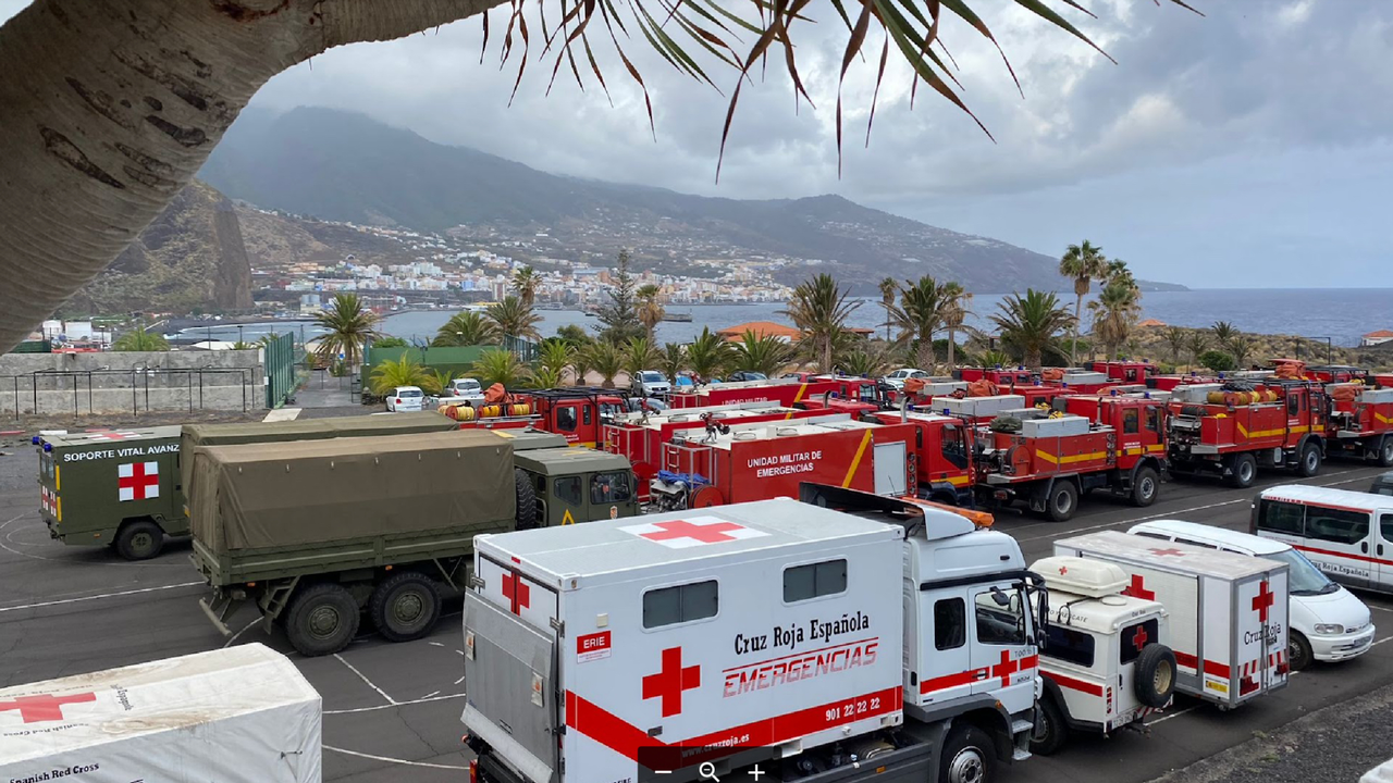 Cruz Roja Volc&aacute;n La Palma 2021-09-22 a las 17