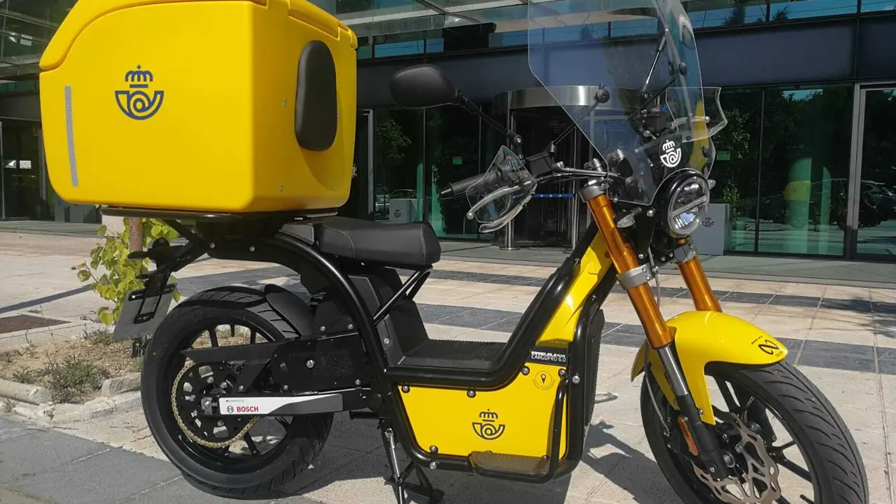 Moto el&eacute;ctrica de Correos
