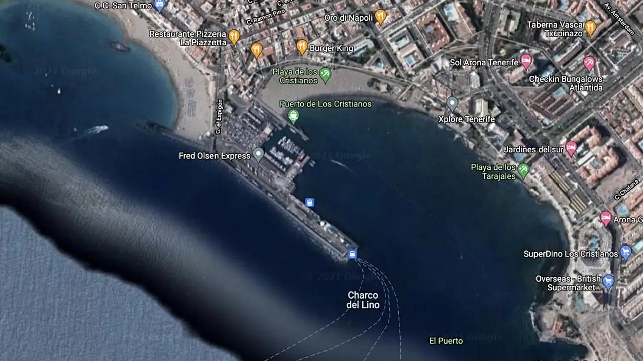 Playa y Puerto de Los Cristianos