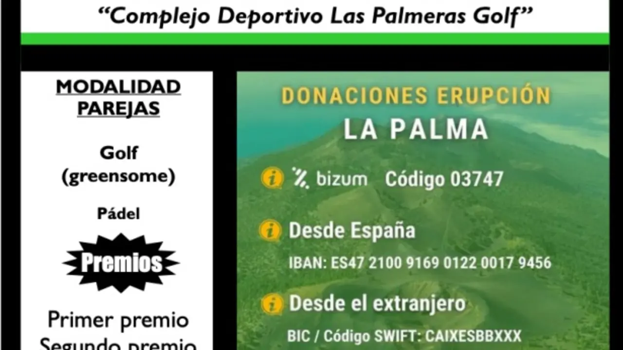 Torneo benefico por La Palma -10-22 a las 15