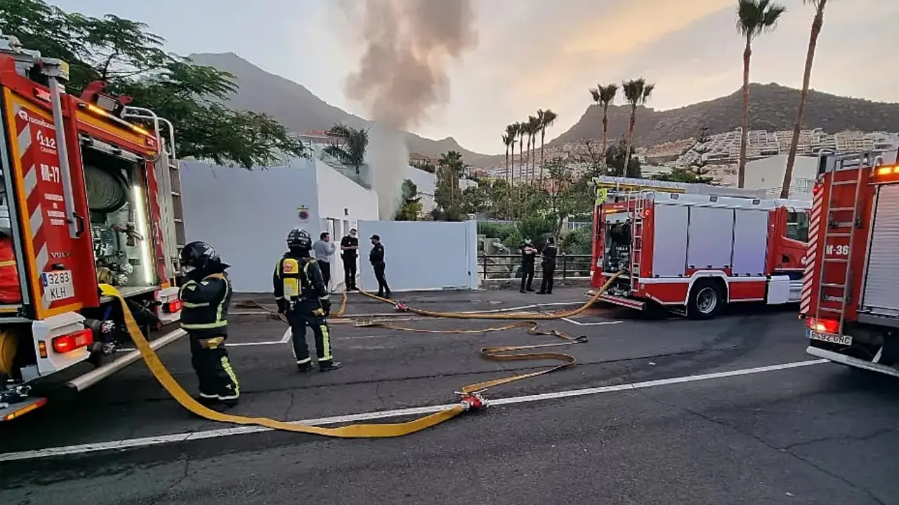 Incendio bomberos adeje