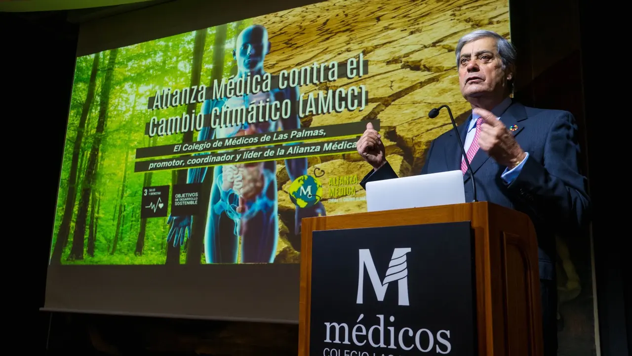 Pedro Cabrera_presidente Colegio M&eacute;dicos Las Palmas - Alianza M&eacute;dica contra el Cambio Clim&aacute;tico_Fotor