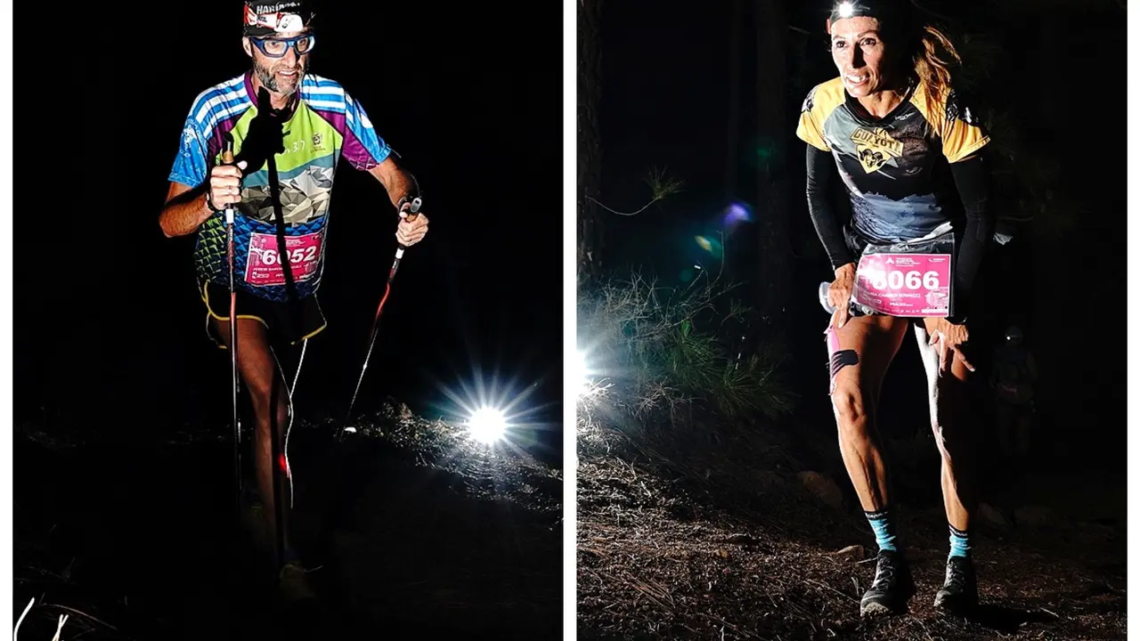 Ra&uacute;l D&iacute;az y Carmen Ortega ganan la carrera vertical nocturna de la Tenerife Bluetrail 2022