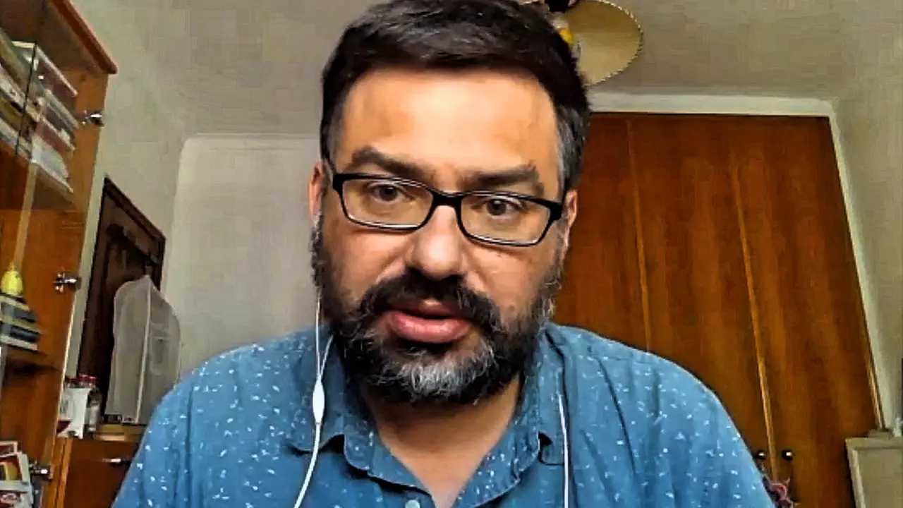 David Ramos, durante la entrevista en La Palma Opina(1)