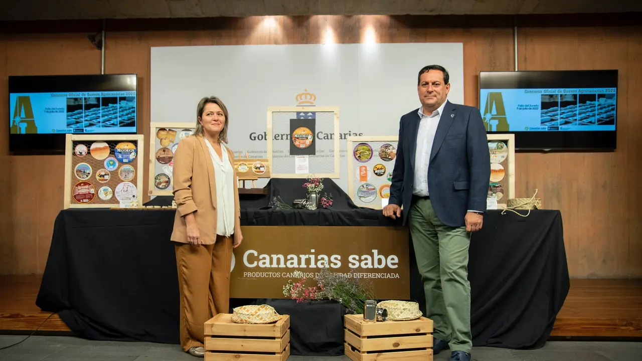 Fallo del Concurso Oficial de Quesos Agrocanarias, con la consejera Alicia Vanoostende y el director del ICCA, Basilio P&eacute;rez(1)
