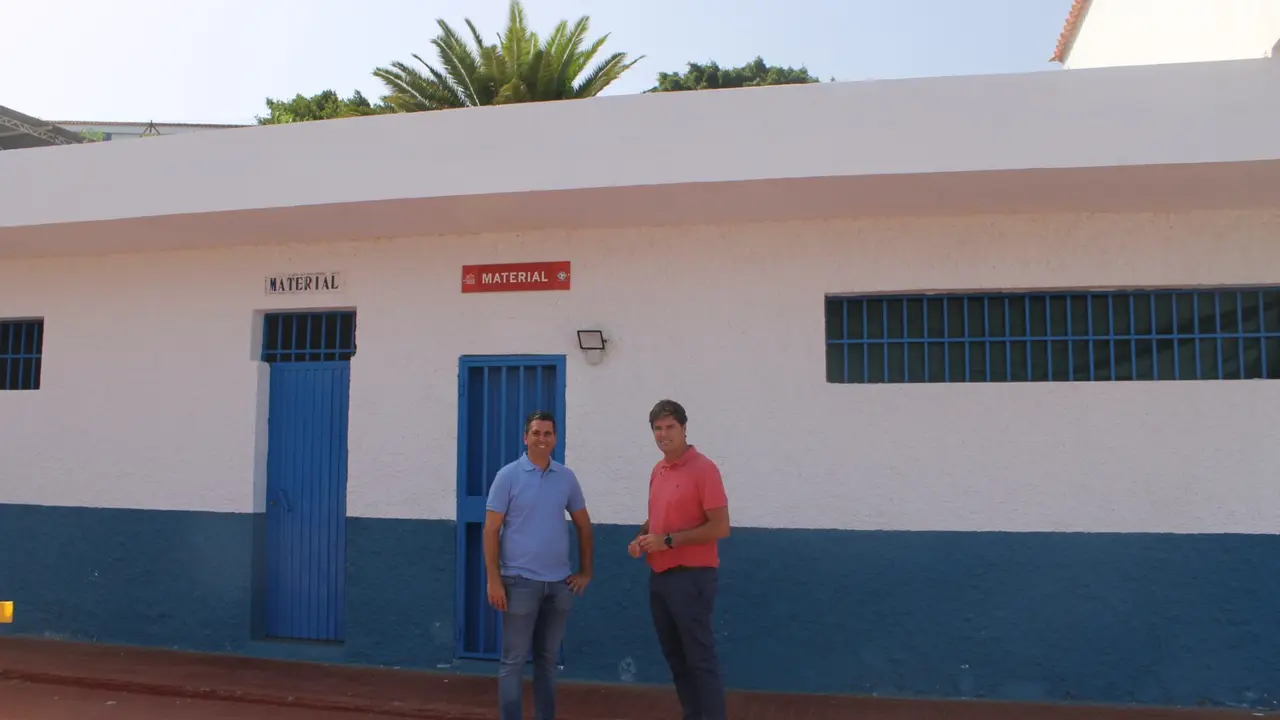 El alcalde junto al concejal de Deportes(1)