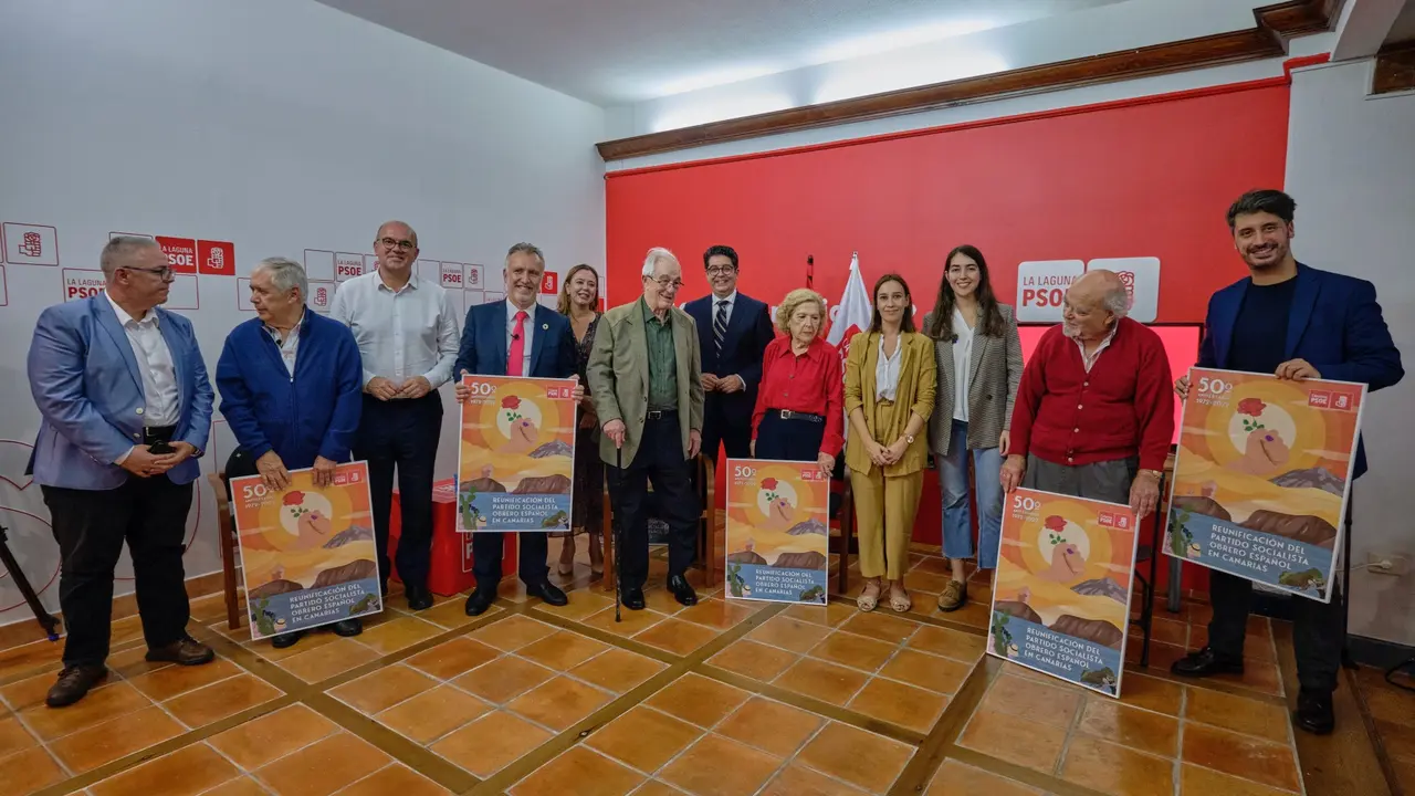 50 aniversario del Partido Socialista Obrero Espa&ntilde;ol en Canarias