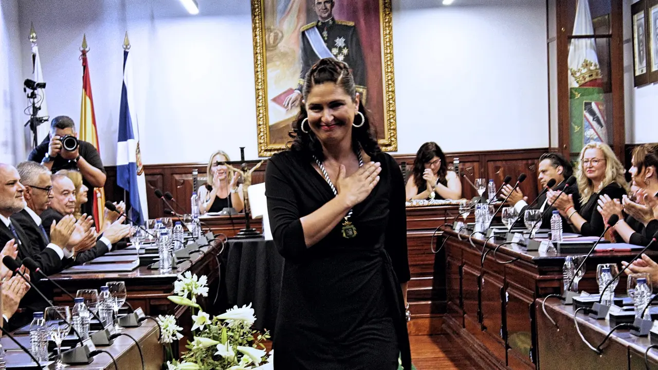 Luisi castro, en su toma de posesi&oacute;n(1)