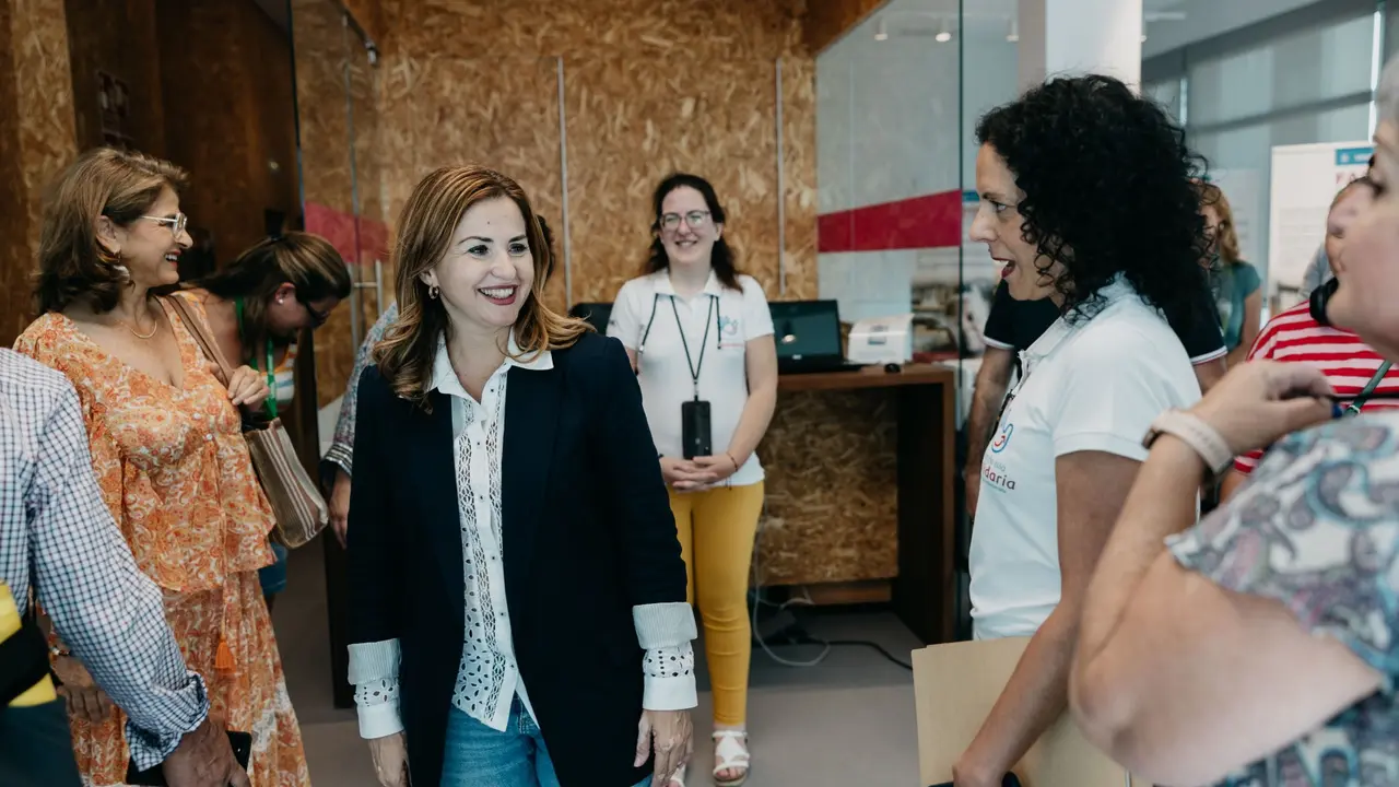 &Aacute;gueda Fumero durante una visita al Centro Insular de Voluntariado(1)