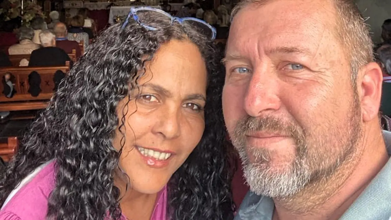 Mirian con su marido
