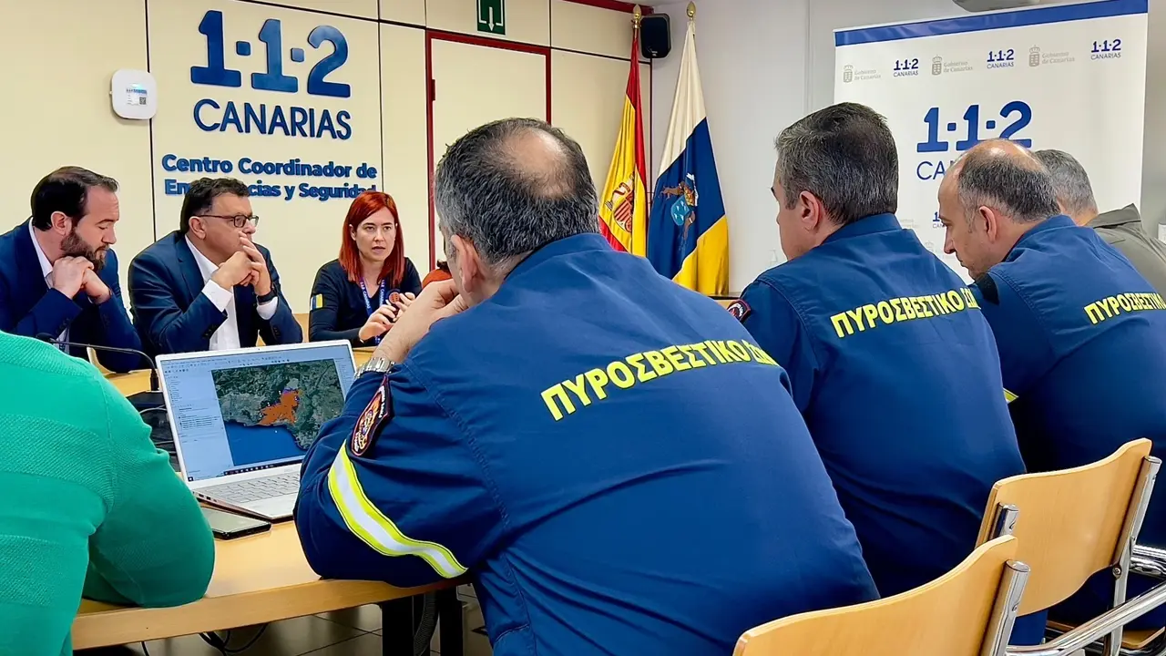 180124 Visita delegaci&oacute;n Bomberos de Grecia