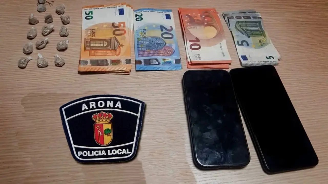 Objetos incautados por la Polic&iacute;a Local de Arona