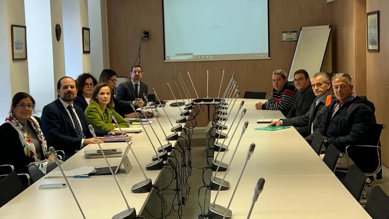 Reuni&oacute;n en la Secretar&iacute;a General de Pesca.