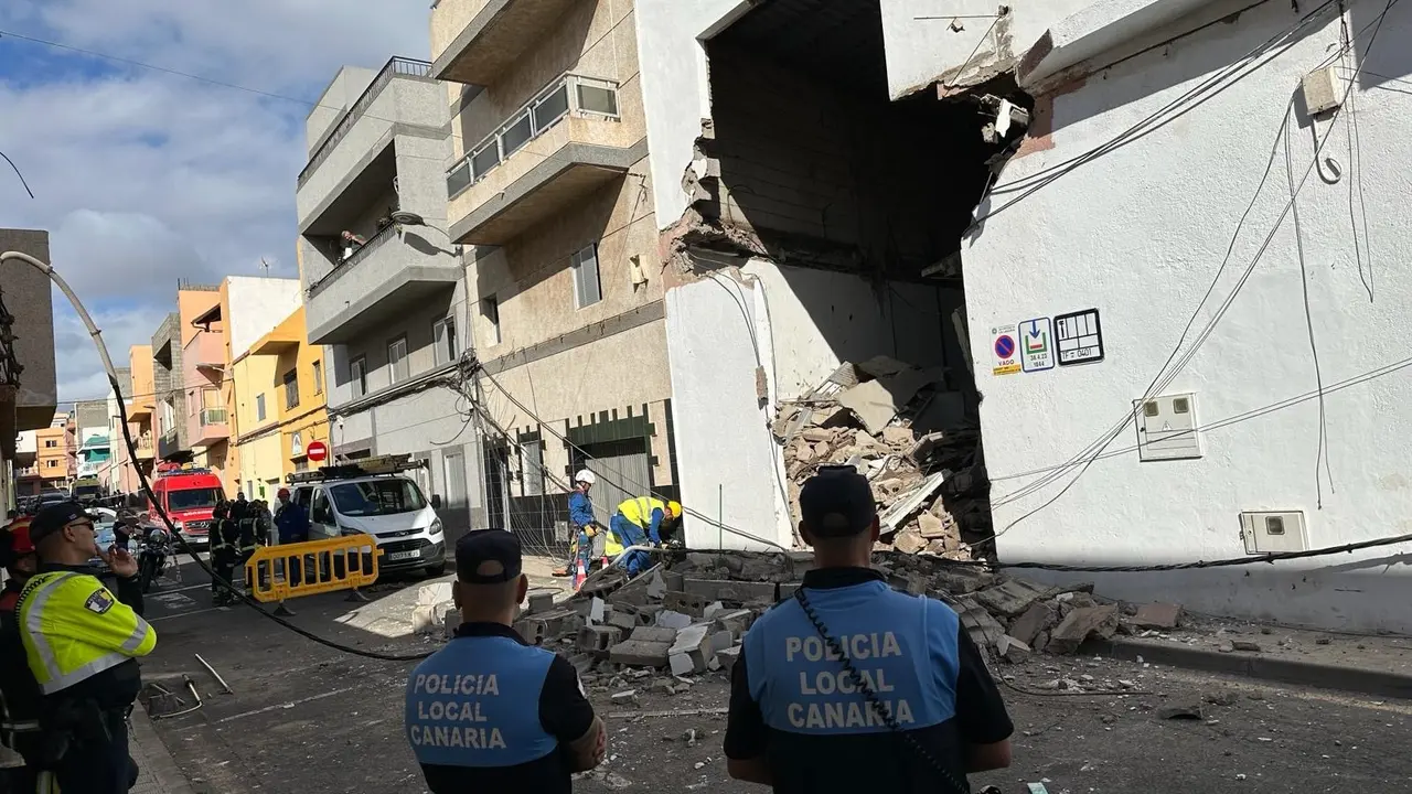 Edificio colapsado la laguna San Mat&iacute;as
