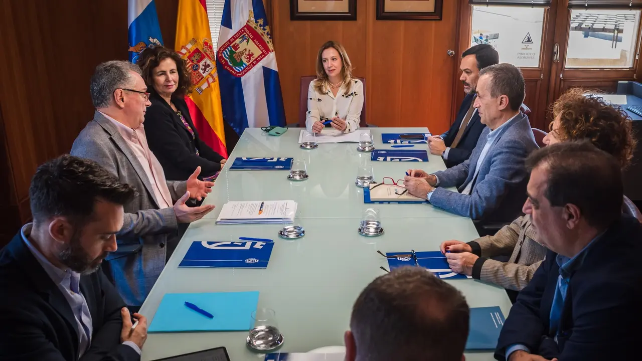 Foto-Reuni&oacute;n Consejera de Hacienda y Relaciones con la Uni&oacute;n Europea-Gobierno de Canarias(1)