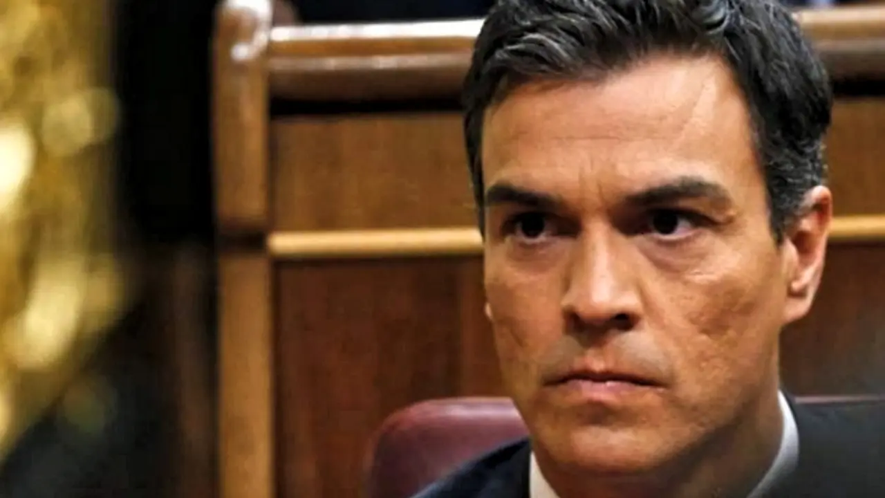 Pedro S&aacute;nchez enfadado