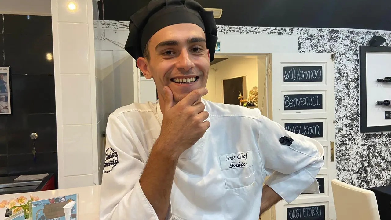 Fabio Carduci el joven Chef del Sobor Canario