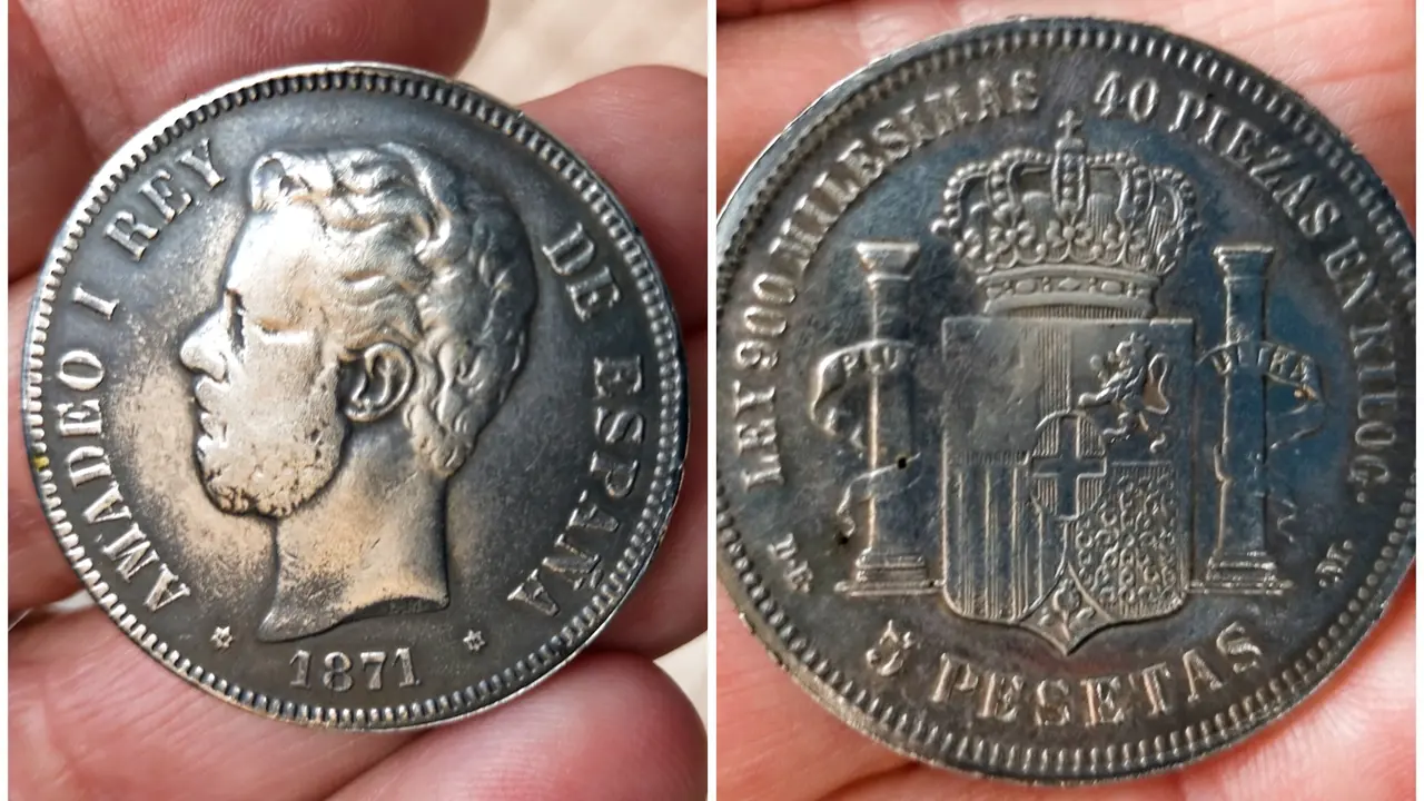 Cinco pesetas de 1871