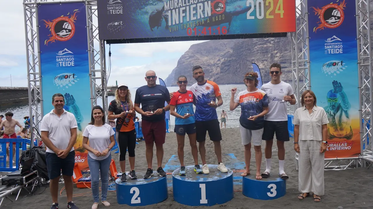 Podium masculino y femenino general distancia 6,5 km(1)