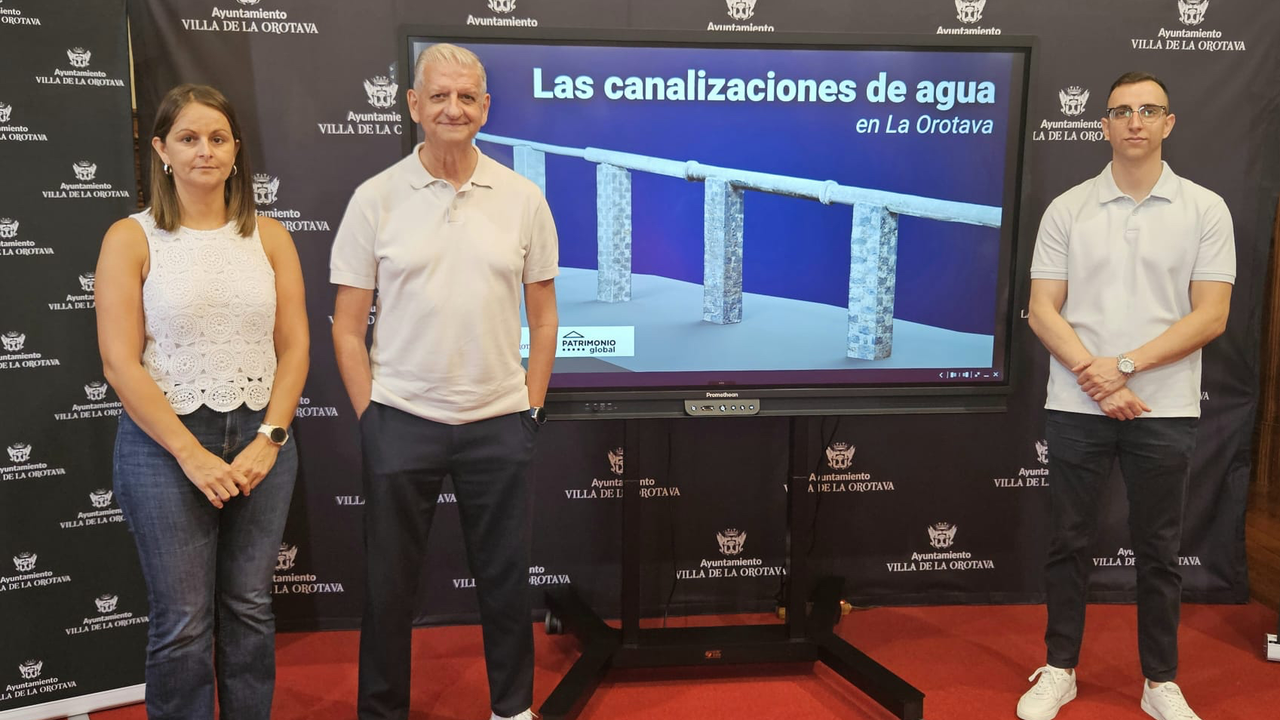 alcalde con concejala de Patrimonio y Borja Borges