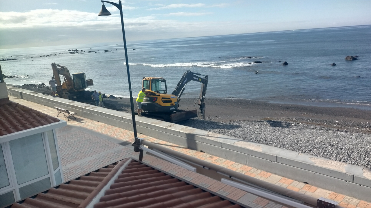 Obras paseo de Las Galletas