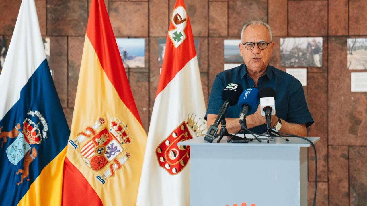 231024 Casimiro Curbelo, presidente del Cabildo de La Gomera