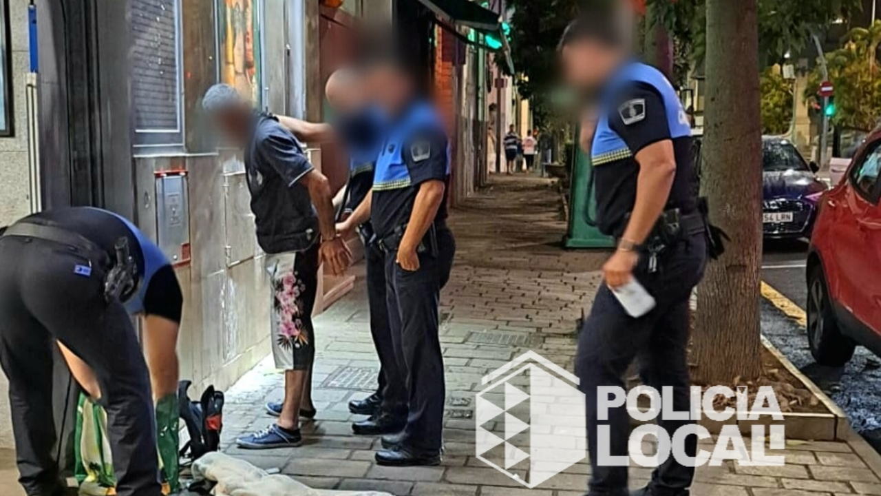 241027 La Polic&iacute;a Local detiene a un var&oacute;n implicado en los &uacute;ltimos incendios de contenedores de residuos(1)