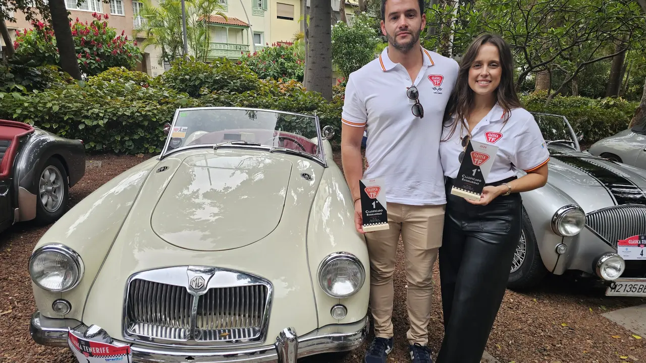 El joven matrimonio Rend&oacute;n-Montaner, grandes triunfadores. / Norchi