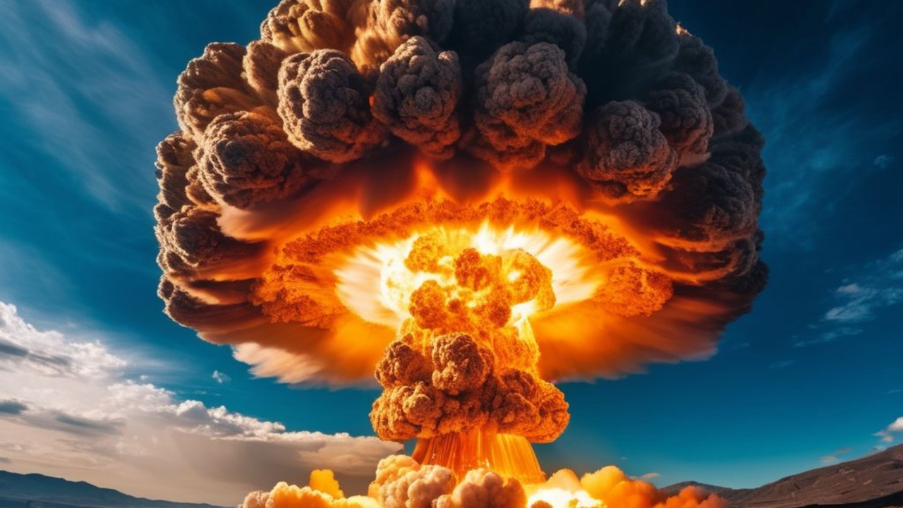Imagen de una explosi&oacute;n nuclear generada con Inteligencia artificial