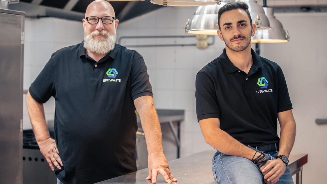 Jordi Massons COO de Effiwaste ( el de la barba) y Javier Jimenez, CEO de Effiwaste