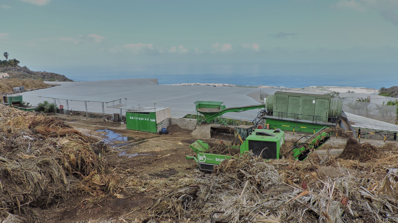 Finca Serviagroc, donde se elabora el compost de biorresiduos hoteleros.
