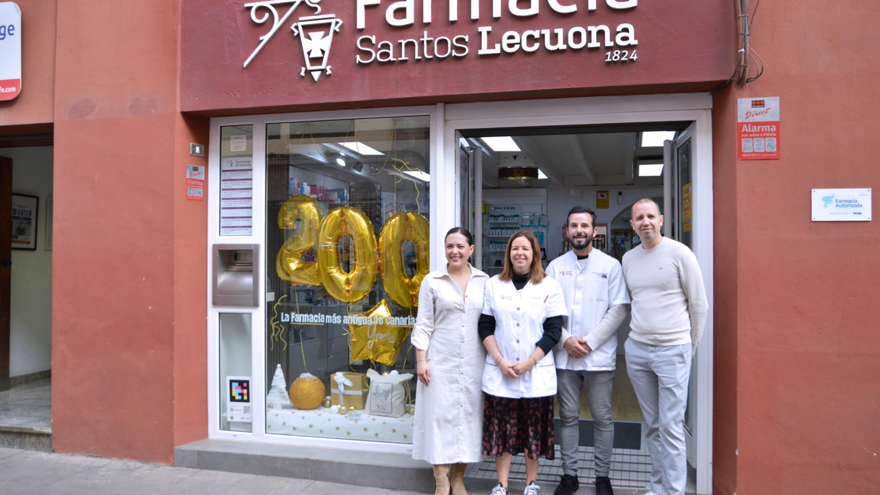 200 a&ntilde;os Farmacia Santos Lecuona La Laguna
