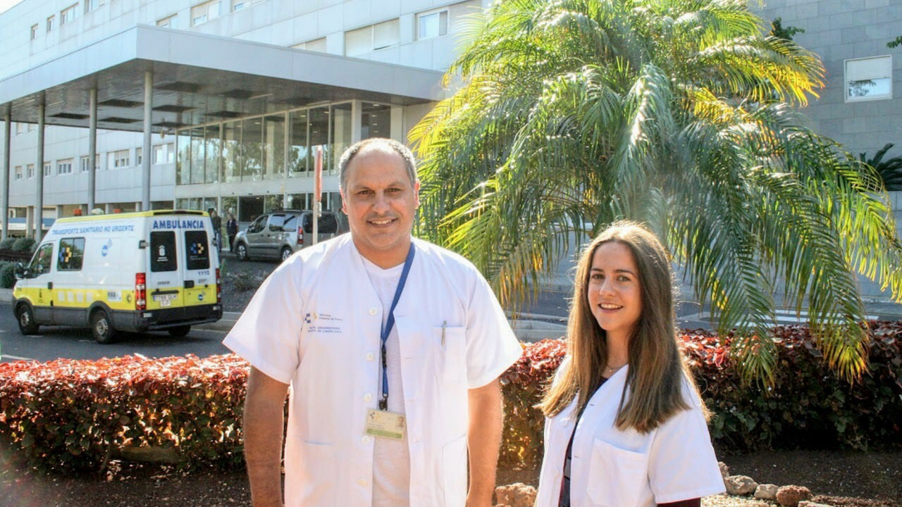 Los investigadores Carlos Flores y Beatriz Guill&eacute;n(1)