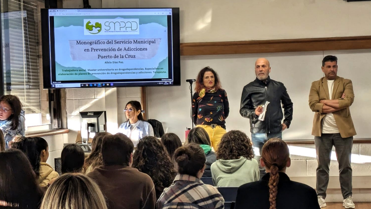 Presentaci&oacute;n de la campa&ntilde;a de prevenci&oacute;n de Puerto de la Cruz en la ULL(1)
