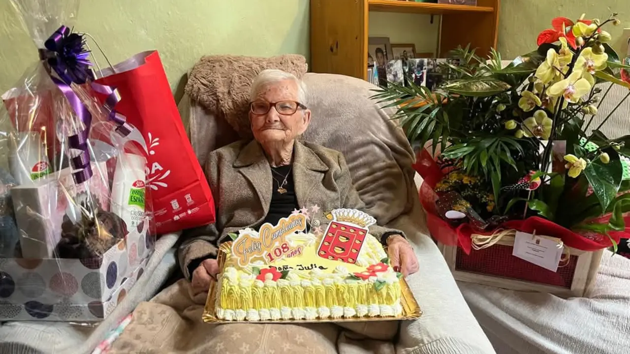 Julia Medina  Mesa cumpli&oacute; el 18 de febrero108 a&ntilde;os.