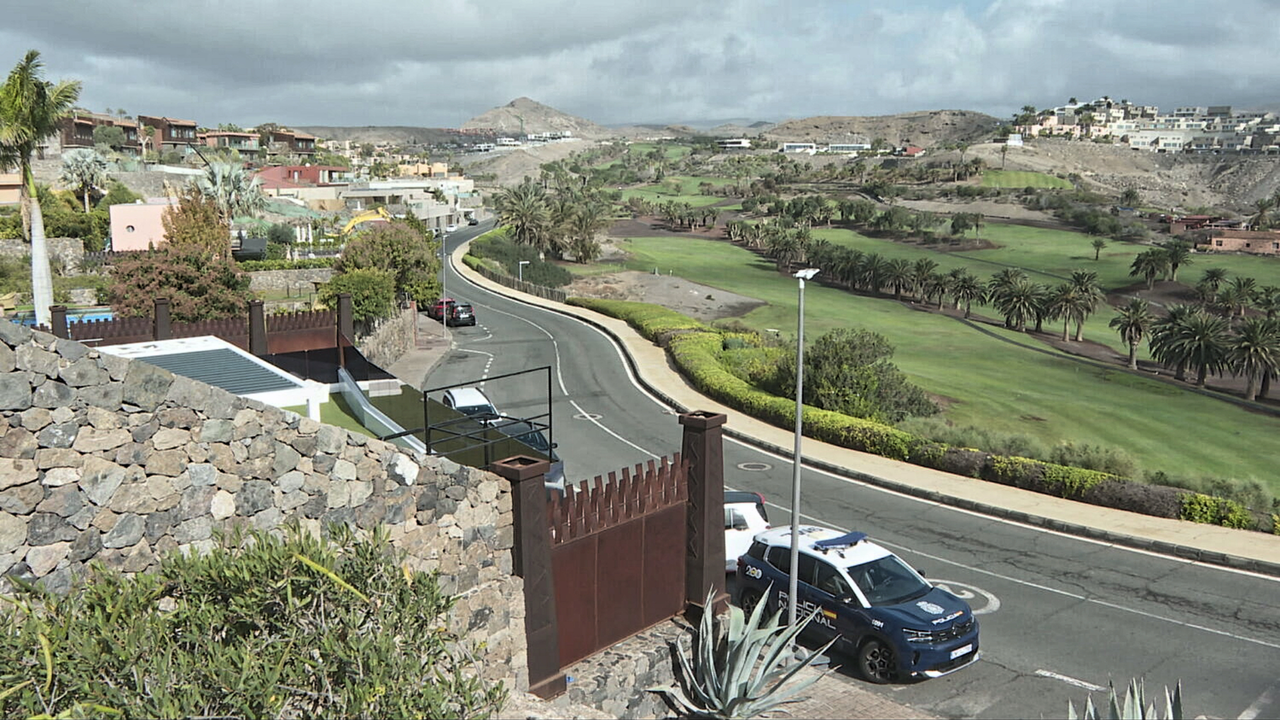 El chalet donde se realiz&oacute; el secuentro en El Salobre Golf en Gran Canaria. Foto TVC