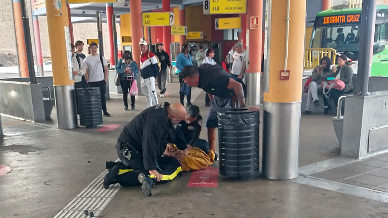 Incidente en la Estaci&oacute;n de Guaguas de Adeje