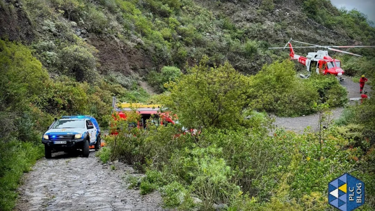Accidente barranco Badazoz G&uuml;&iacute;mar
