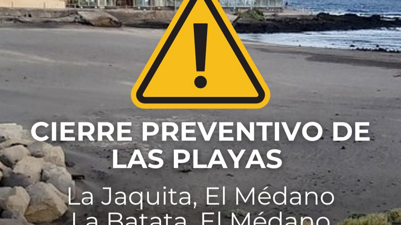 Cierre playas El M&eacute;dano